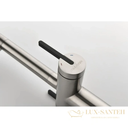 смеситель paulmark gravity gr213188-ni для кухни с подключением к фильтру, никель