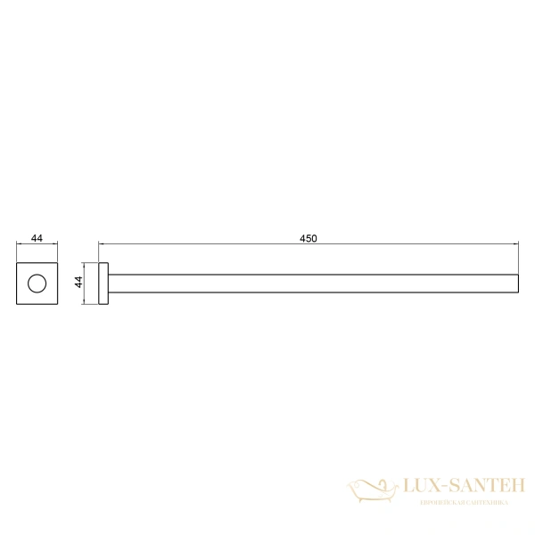 полотенцедержатель timo selene 17055/17, золото матовое