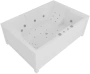 акриловая ванна aquatek дорадо dor190-0000002 без гидромассажа, с фронтальным экраном (вклеенный каркас)