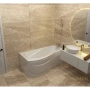 акриловая ванна timo vino vino1590l 150x90 см, белый
