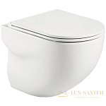 Подвесной унитаз BelBagno Onda BB066CHR без сиденья, белый