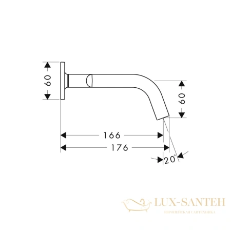 смеситель встраиваемый для раковины, axor citterio m, 34313000, с донным клапаном (внешняя часть), хром