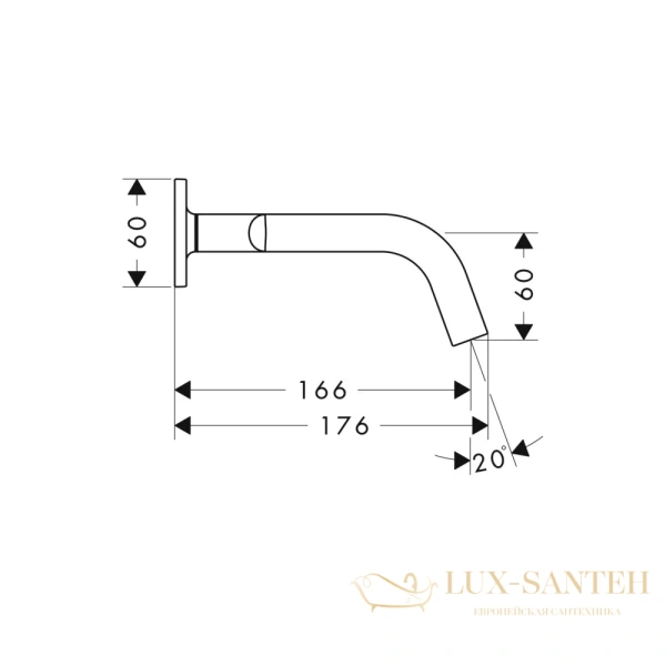 смеситель встраиваемый для раковины, axor citterio m, 34313000, с донным клапаном (внешняя часть), хром