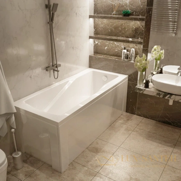 акриловая ванна timo hella hella1575 150x75 см, белый