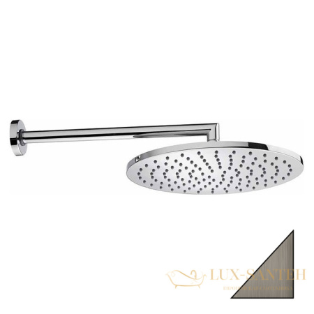 верхний душ с настенным кронштейном bossini cosmo  h70596i.094, 520х280 мм, никель шлифованный