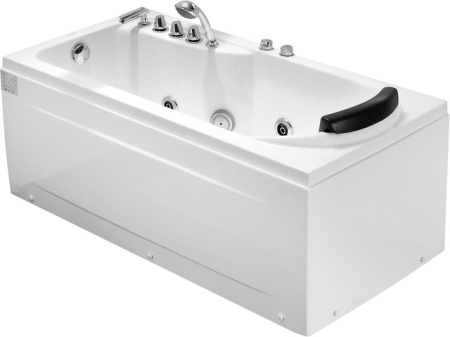 акриловая ванна gemy g9006-1.7 b l, цвет белый