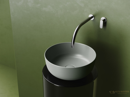 раковина накладная ceramica nova element cn6073mh, 356*356*135 мм, антарцит матовый