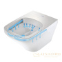 чаша подвесного безободкового унитаза duravit durastyle 2551090000 rimless, белый