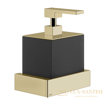 дозатор для жидкого мыла подвесной черный gessi inverso accessories 20814.727, brass brushed pvd