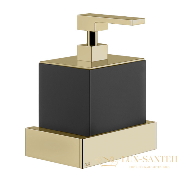 дозатор для жидкого мыла подвесной черный gessi inverso accessories 20814.727, brass brushed pvd