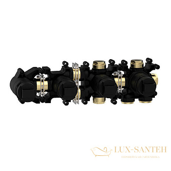 встраиваемая часть almar modular e169003, термостатического смесителя для ванны на 2 выхода, горизонтальный монтаж