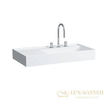 раковина laufen kartell by 8.1033.9.400.158.1 универсальная 90 см, белый глянцевый