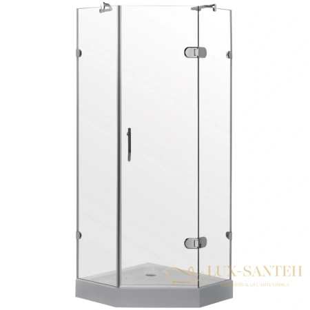 душевой уголок timo tl by-839 90c с поддоном 90x90 см, стекло прозрачное