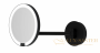 зеркало косметическое decor walther round just look wr 0122360 с подсветкой, черный матовый