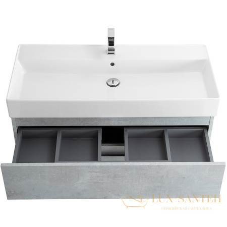 тумба под раковину cezares molveno 46 molveno 46-100-2c-so-bet 100 см подвесная, beton