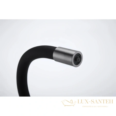 смеситель paulmark salix sa213419-gm для кухни с подключением к фильтру, вороненая сталь