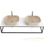 столешница под раковину belbagno ek-120-2-bl 120 см, bianco lucido