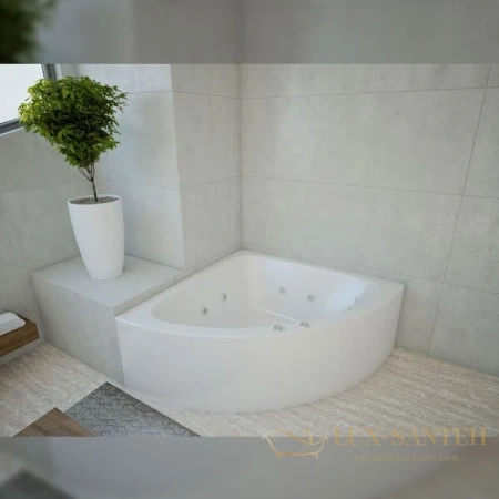 акриловая ванна aquatek юпитер 150х150 upt150-0000026 без гидромассажа (вклеенный каркас)