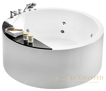 ванна акриловая гидромассажная gemy g9230 k, белый