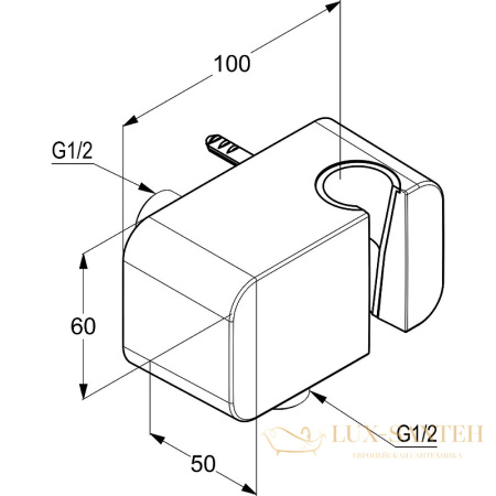 душевой комплект kludi bozz со смесителем для душа, арт. 386400576, цвет хром