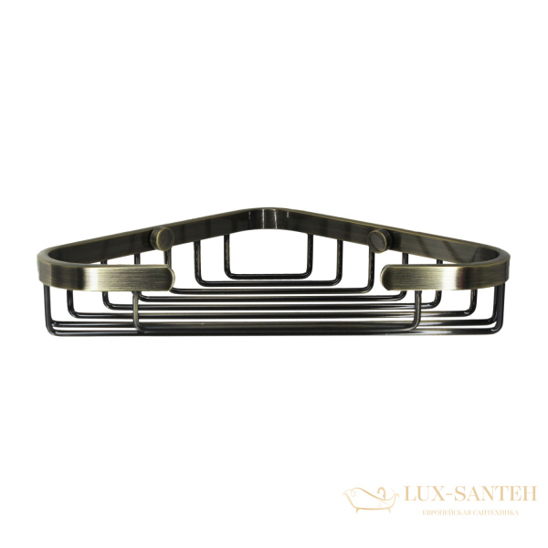 полка-решетка угловая для душа wasserkraft k-733light bronze, светлая бронза