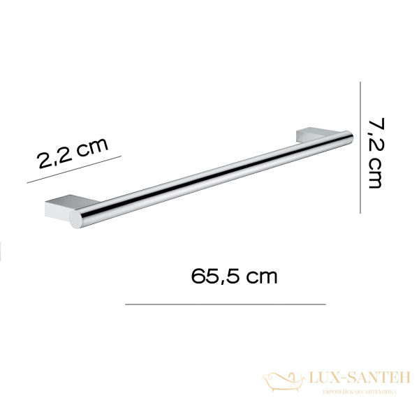 полотенцедержатель gedy canarie a221/60(13) длина 65.5 см, хром