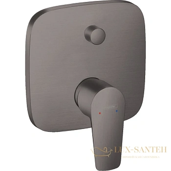 смеситель для ванны hansgrohe talis e 71745340, (внешняя часть), шлифованный черный хром
