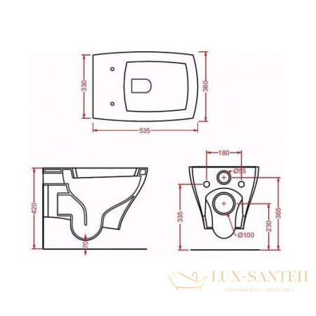 чаша подвесного унитаза artceram jazz jzv001 05 00, белый матовый