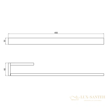 полотенцедержатель timo petruma 15251/00, хром