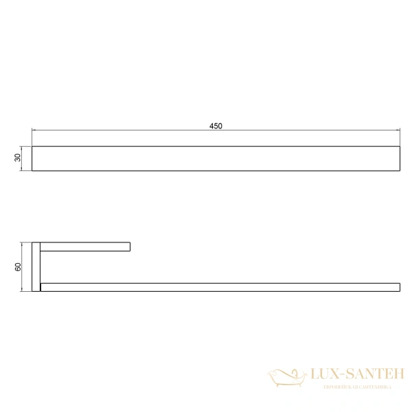 полотенцедержатель timo petruma 15251/03, черный матовый