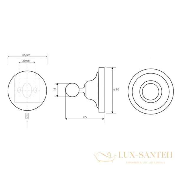 крючок bemeta retro 144106137, бронза