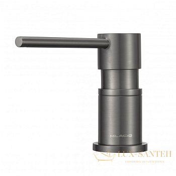 дозатор для жидкого мыла встраиваемый milacio mcu.935.gm, оружейная сталь