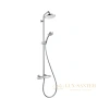 душевой набор hansgrohe croma showerpipe 220 1jet ecosmart с термостатом хром 27188000