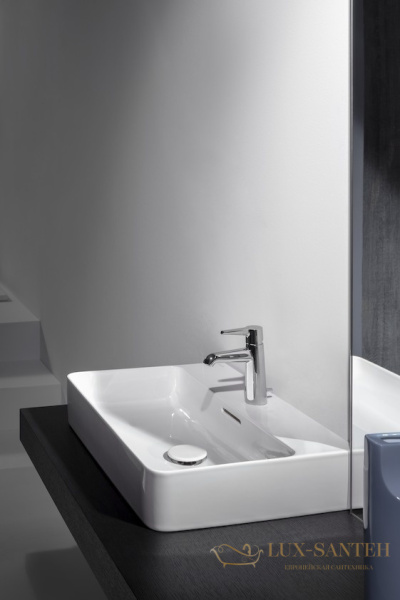 раковина laufen val 8.1628.4.000.104.1 накладная 65 см, белый глянцевый 