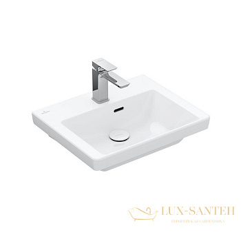 pаковина подвесная villeroy&boch subway 3.0, 43705001, 50х40х14,5 см, белый глянцевый