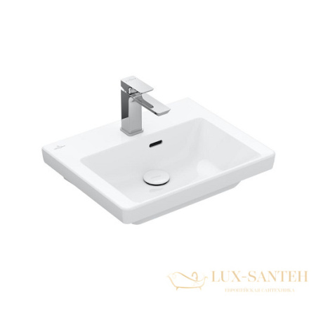 pаковина подвесная villeroy&boch subway 3.0, 43705001, 50х40х14,5 см, белый глянцевый 