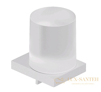 дозатор для жидкого мыла подвесной kludi vela c, 3197653, 150 мл, белый матовый