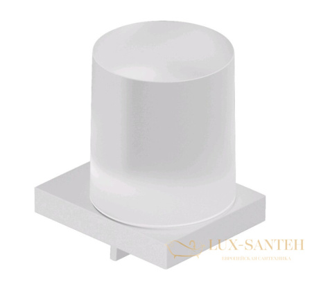 дозатор для жидкого мыла подвесной kludi vela c, 3197653, 150 мл, белый матовый