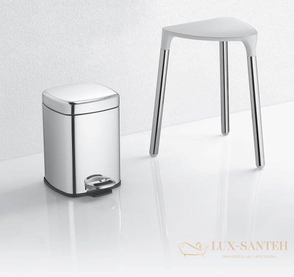 табурет colombo design complementi b9988.bi для ванной комнаты, белый