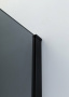 душевой уголок cezares slider slider-ah-2-70/80-90/100-grigio-nero 100x80 профиль черный матовый, стекло тонированное