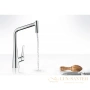 смеситель для кухни hansgrohe metris select хром 14884000