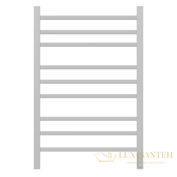 полотенцесушитель 500x800 электрический point вега pn71858w п9, диммер справа, белый