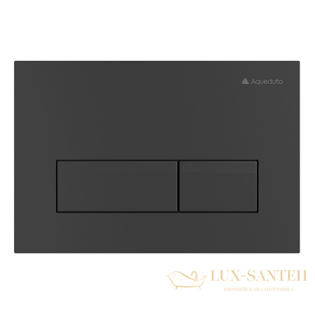 комплект aqueduto aqds214t, инсталляция tecnica novo, панель смыва retangulo novo, черная матовая, унитаз ovo, сиденье микролифт, белый 