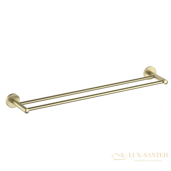 полотенцедержатель двойной timo saona 13056/17, золото матовое