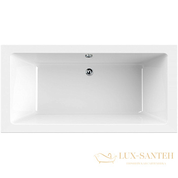 акриловая ванна cezares plane plane-170-70-45-w37 170x70 без гидромассажа, белый