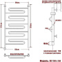 полотенцесушитель электрический ника curve лz 120/50 левый тэн, цвет хром