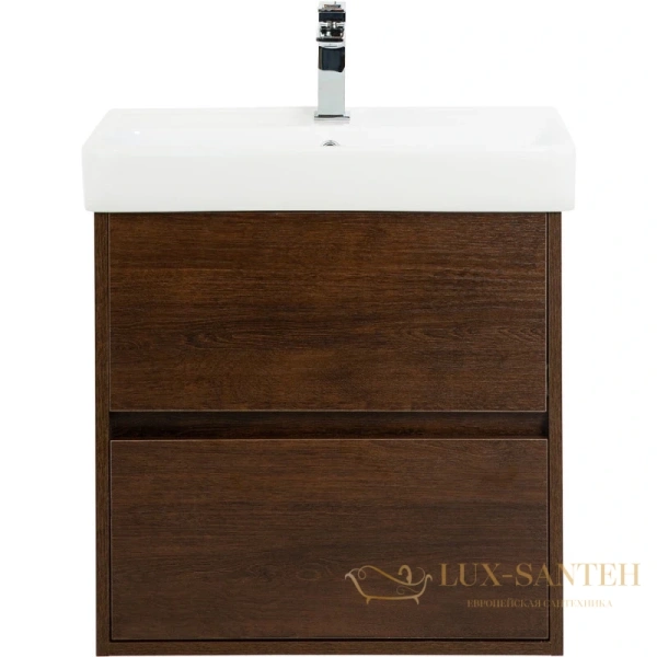 тумба belbagno neon neon-600-2c-so-rs 57 см, rovere scuro