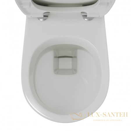 унитаз подвесной berges gamma 081105 с сиденьем микролифт, белый