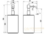 дозатор gessi rilievo 59538.030 настольный, copper pvd/черный