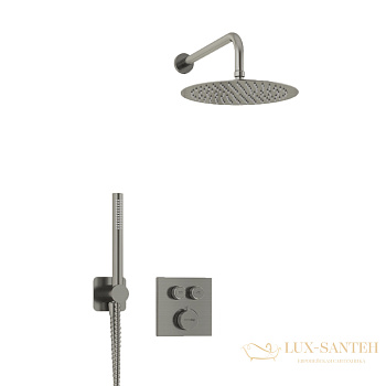 душевая система встраиваемая для душа 248 мм wasserkraft  wern a4248.097.121.275.100.276 thermo, никель